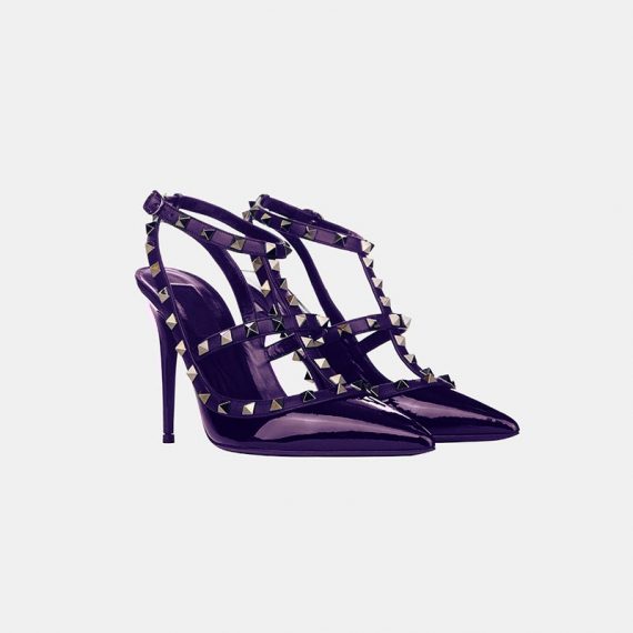Stumped Heel Stiletto - Purple